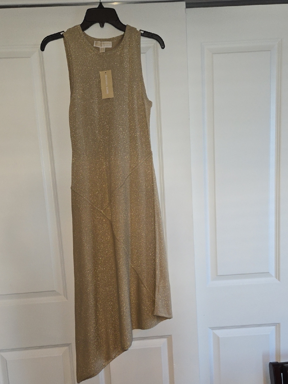 Michael Kors Gold Metallic Sleeveless Top